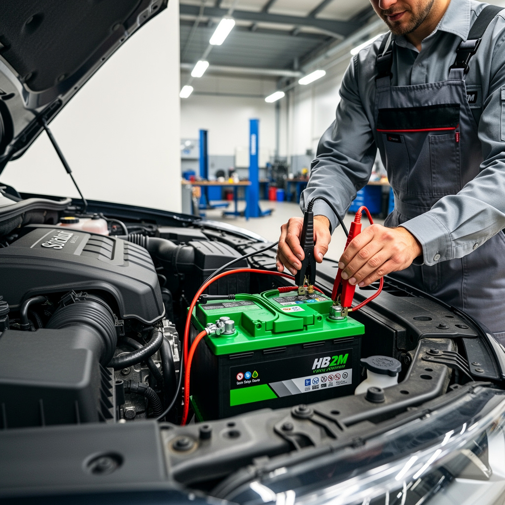 Car battery test and replacement